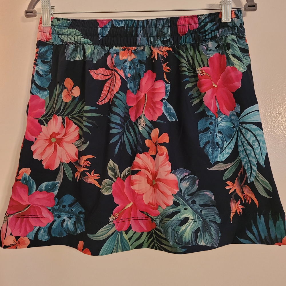 Speedo Floral A-Line Skirt - Pink and Green